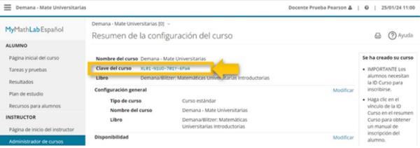 MyLabMath Español id course MyLabMath Español id course