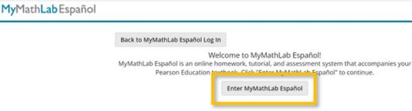 MyLabMath Español ingreso