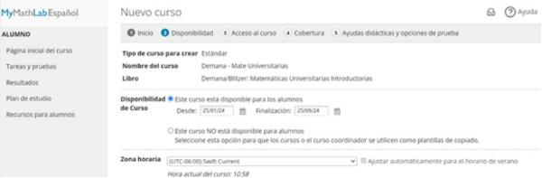 MyLabMath Español nuevo curso MyLabMath Español nuevo curso
